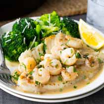 Tilapia and Shrimp Lunch